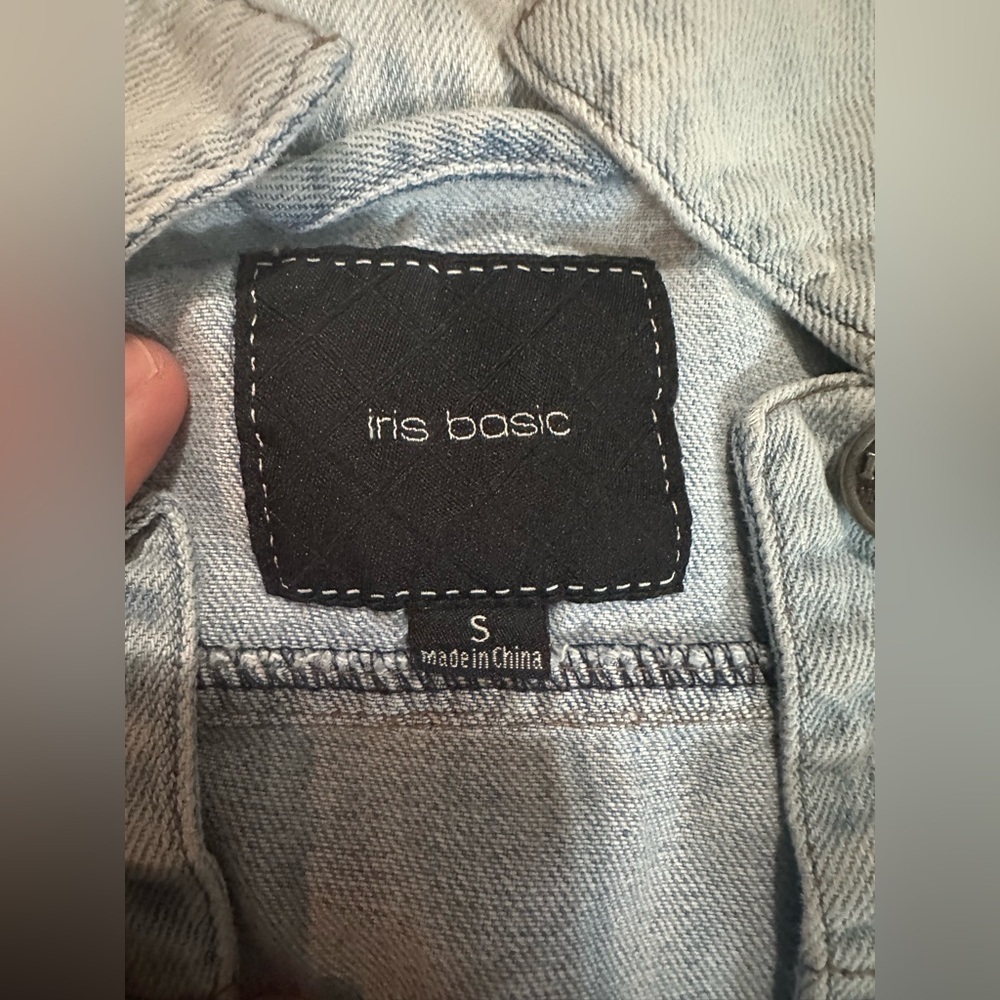 Girls Light Blue Denim Jacket - Picture 3 of 6